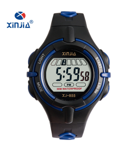 Montre Xinjia Noir et Bleu